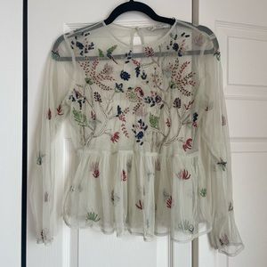 Zara mesh top size XS